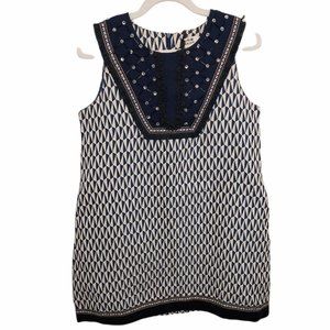 NWT Molly Bracken Woven Navy Sleeveless Boho Dress w/ Pockets Women's Size M